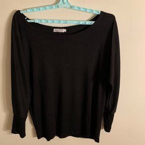 Aifer 2XL Black Long Sleeve Top